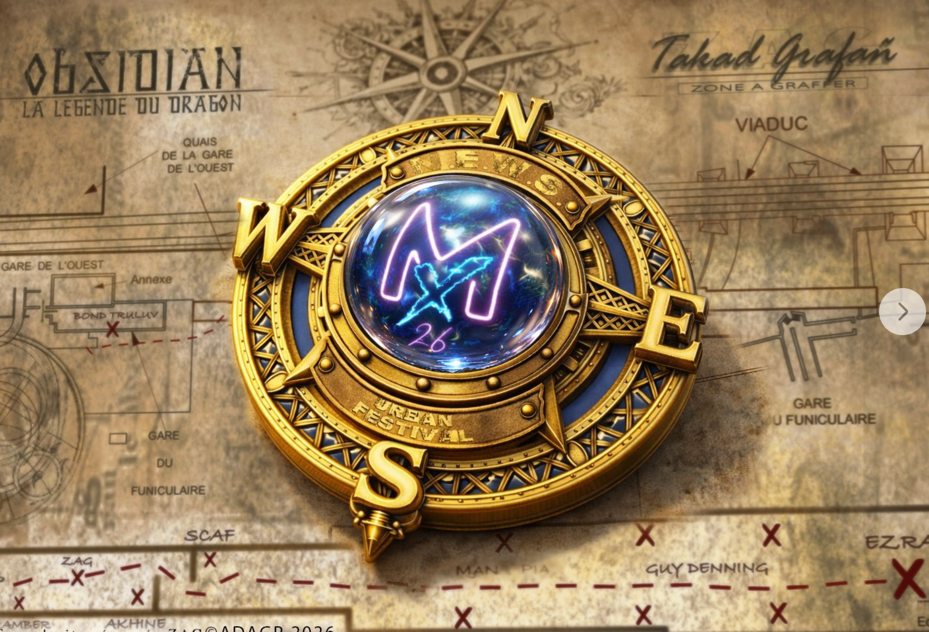 Carte du tunnel — Obsidian la légende du Dragon
